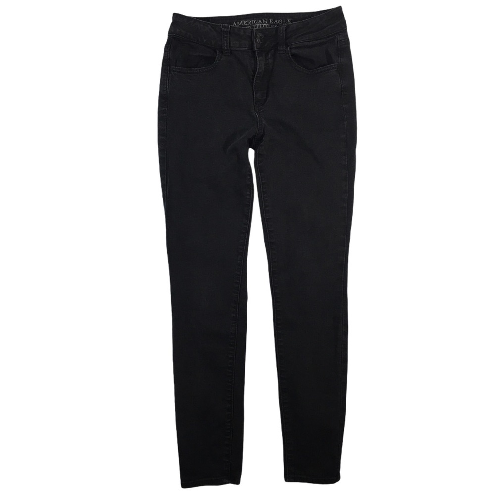 WJ233 American Eagle AE Hi Rise Jegging Jeans 4 - Picture 2 of 6